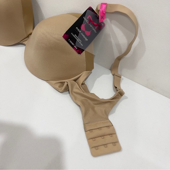 Maidenform Size 38C Everyday Extra Coverage Cushioned Underwire T-Shirt Bra Tan - Picture 6 of 8